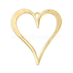 Rack Plating Alloy Big Pendants, Heart, Golden, 71.5x58.5x3mm, Hole: 8x3.5mm(FIND-U011-02G)