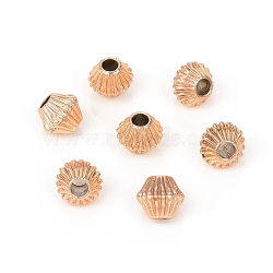 Bicone Alloy Beads, Golden, 6x7mm, Hole: 3mm(PALLOY-I114-01G-AAA)
