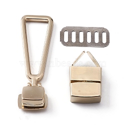 Alloy Bag Twist Lock Clasp, with Iron Shim, for Bag Hasp Accessories, Light Gold, 3pcs/set(FIND-WH0111-71)