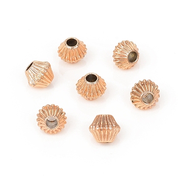 Bicone Alloy Beads, Golden, 6x7mm, Hole: 3mm