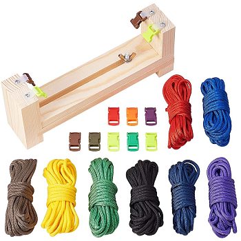 Rock Climbing Rope Knitted Tool Sets, Mixed Color, Packing Size: 23x14x8cm