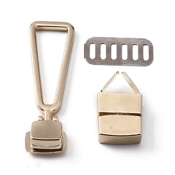 Alloy Bag Twist Lock Clasp, with Iron Shim, for Bag Hasp Accessories, Light Gold, 3pcs/set