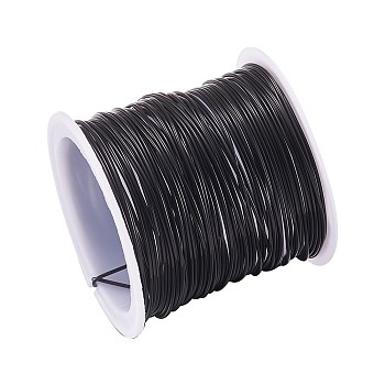 Round Copper Wire Copper Beading Wire for Jewelry Making, Long-Lasting Plated, Black, 20 Gauge, 0.8mm, about 26.24 Feet(8m)/roll
