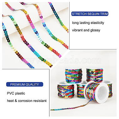Elite Plastic Paillette/Sequins Chain Rolls(OCOR-PH0001-14)-6