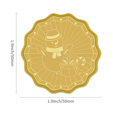 自己粘着性の金箔エンボスステッカー(DIY-WH0211-022)-2