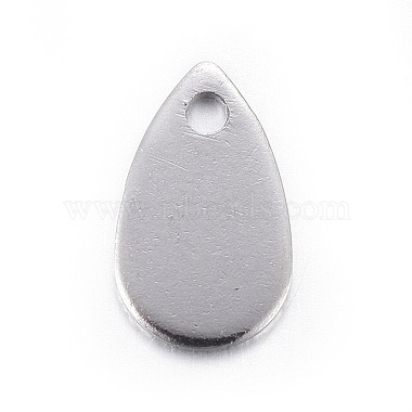 Stainless Steel Color Teardrop Stainless Steel Charms