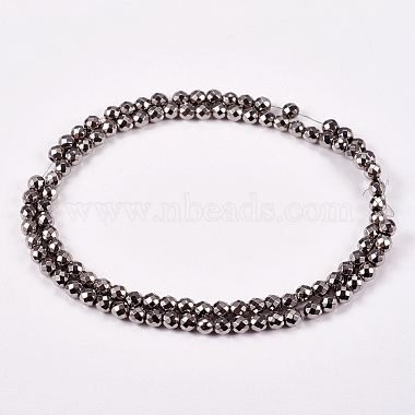 Electroplate Non-magnetic Synthetic Hematite Beads Strands(G-J169B-4mm-07)-2
