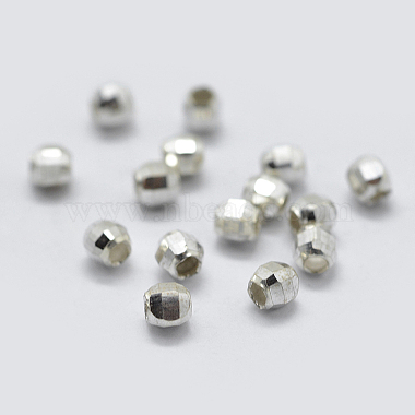 Sterling Silver Spacer Beads(X-STER-K171-47S-4mm)-2