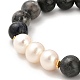 bracelets de perles de sodalite naturelle(BJEW-E098-04G)-2