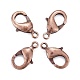 Red Copper Brass Lobster Claw Clasps(X-KK-903-R-NF)-1