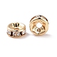 Brass with Crystal Rhinestone Spacer Beads(KK-G418-14G-A)-3