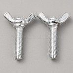 304 Stainless Steel Butterfly Screws, Wing Bolt, Stainless Steel Color, 37x25x9.5mm(FIND-WH0155-052)