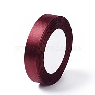 Satin Ribbon for Gift Package, Dark Red, about 3/4 inch(20mm) wide, 25yards/roll(22.86m/roll)(X-RC20mmY048)