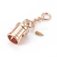 Alloy Chain Extender, with Bead Cap Bails and Curb Chains, Golden, Bead Cap Bails: 25.5x13.5mm, Inner: 10.5mm(PALLOY-WH0070-26G)