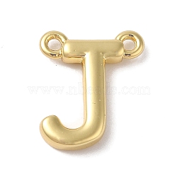 Rack Plating Brass Pendants, Long-Lasting Plated, Lead Free & Cadmium Free, Letter Charms, Real 18K Gold Plated, Letter J, 11x9x2mm, Hole: 1mm(KK-L216-003G-J)