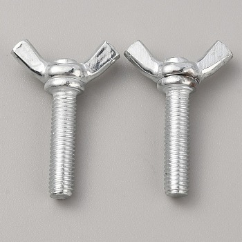 304 Stainless Steel Butterfly Screws, Wing Bolt, Stainless Steel Color, 37x25x9.5mm