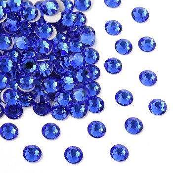 Preciosa&reg MAXIMA Crystal No Hotfix Flatback Stones, Czech Crystal, Dura Foiling, Round(438 11 615 Chaton Rose), 30050 Sapphire, SS10(2.7~2.9mm)