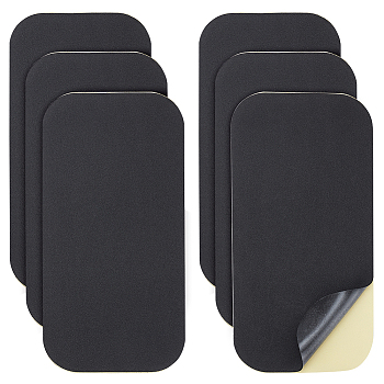 EVA Non-slip Mat, Self Adhesive Furniture Pad, Rectangle, Black, 304.8x152.4x2mm