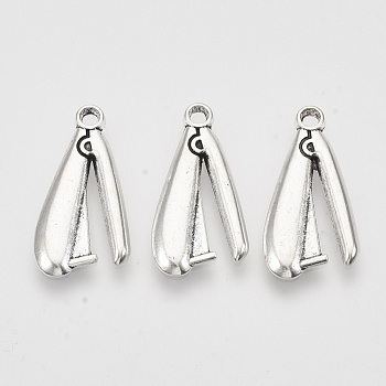 Tibetan Style Alloy Pendants for Teachers' Day,  Cadmium Free & Lead Free, Staplers, Antique Silver, 25.5x12.5x2mm, Hole: 2mm, about 297pcs/500g
