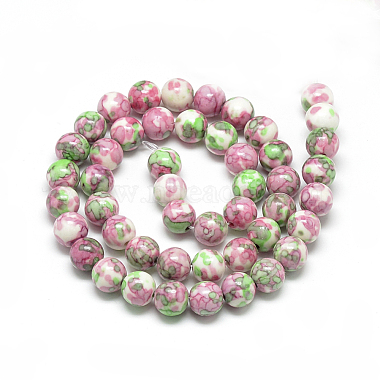 Synthetic Ocean White Jade Beads Strands(G-S252-10mm-04)-3