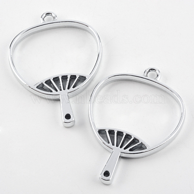 Silver Fan Alloy Pendants