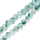 Faceted Rondelle Dyed Natural White Jade Bead Strands(G-D073-01B)-1