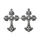 Alloy Rhinestone Cross Big Pendants(ALRI-1475-B-NR)-3