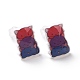 Boucles d'oreilles chat en acrylique avec épingles en plastique pour femmes(EJEW-F293-04C)-2