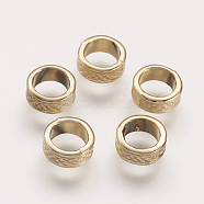 Alloy Linking Rings, Light Gold, 8x3mm, Hole: 6mm(PALLOY-F149-15G)