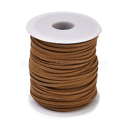 50 Yards Faux Suede Cord, Faux Suede Lace, for Jewelry Making, Camel, 2.5mm(LW-U001-01I)