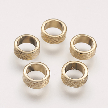 Alloy Linking Rings, Light Gold, 8x3mm, Hole: 6mm