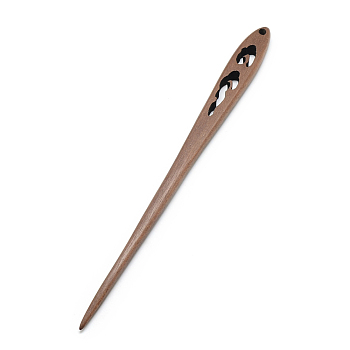 Swartizia Spp Wood Hair Sticks, Dyed, Coconut Brown, 171x14x7mm