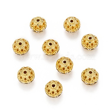 Brass Rhinestone Beads(RB-H041-5)-2