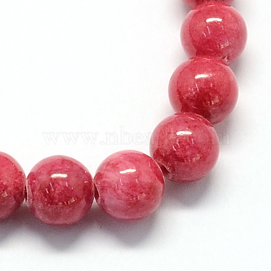Natural Dyed Yellow Jade Gemstone Bead Strands(G-R271-4mm-Y19)-2
