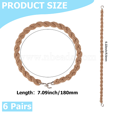6 Pairs Polyester Elastic Boot Bands(DIY-CY0002-79B)-2