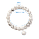 SUNNYCLUE Natural Howlite Round Beads Stretch Bracelets(BJEW-PH0001-8mm-08)-3