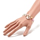 Candy Color Round Beaded Stretch Bracelet with Heart Unicorn Charm for Women(X-BJEW-JB07636-04)-3