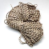 7 Inner Cores Polyester & Spandex Cord Ropes, for Rope Bracelets Making, Bisque, 4mm, about 109.36 yards(100m)/bundle, 420~500g/bundle(RCP-R006-106)