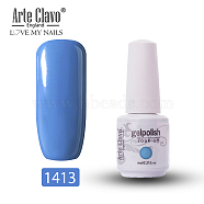 8ml Special Nail Gel, for Nail Art Stamping Print, Varnish Manicure Starter Kit, Cornflower Blue, Bottle: 25x66mm(MRMJ-P006-J029)