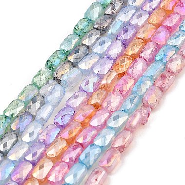Mixed Color Rectangle Glass Beads