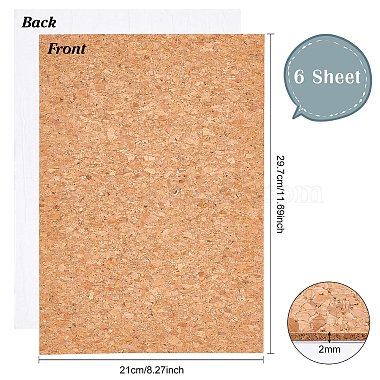 BENECREAT Cork Self-adhesive Wall Decorate(DIY-BC0004-87)-2