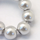 Backen gemalt pearlized Glasperlen runden Perle Stränge(HY-Q003-4mm-62)-3