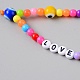 Round Evil Eye Resin Beaded Mobile Straps(AJEW-WH0200-02)-2