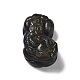 pendentifs sculptés en obsidienne à reflets dorés naturels feng shui(G-A169-034)-1