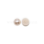 ABS Plastic Cabochons, Imitation Pearl, for Nails and Mobile Phone, Half Round, Creamy White, 15.5x7mm, about 510pcs/500g(KY-WH0097-04C)