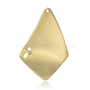 Alloy Rhombus Big Pendants, Cadmium Free & Nickel Free & Lead Free, Antique Bronze, 50x34x4mm, Hole: 2mm(PALLOY-O062-31-NR)