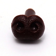 Plastic Safety Noses, Craft Nose, for DIY Doll Toys Puppet Plush Animal Making, Coconut Brown, 13.5mm, Nose: 7x10mm, Pin: 3mm(DIY-WH0196-26B-02)