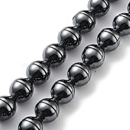 Synthetic Non-Magnetic Hematite Beads Strands, Lantern, 9.5x8mm, Hole: 1.4mm, about 42pcs/strand, 15.79 inch(40.1cm)(G-H303-B18)