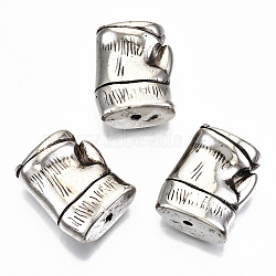 CCB Plastic Beads, Bamboo, Antique Silver, 30.5x24x14.5mm, Hole: 3mm(CCB-T011-109AS)