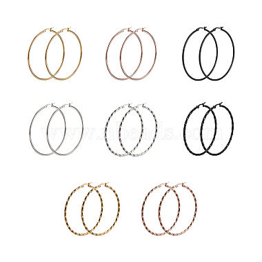Ring Titanium Steel Earrings